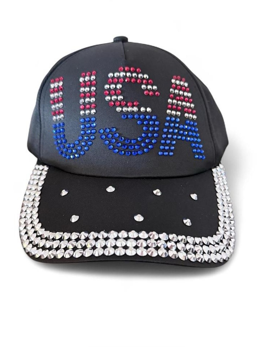 Mixit Black Leather-Look Adjustable Cap with Tag